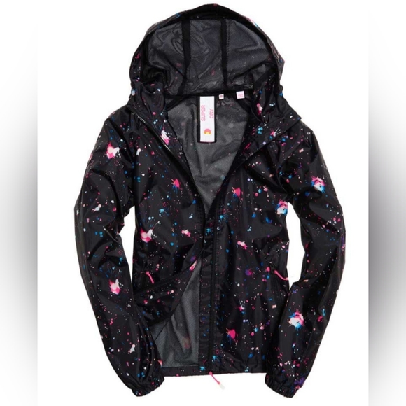 Superdry Print Cagoule Jacket Medium - Picture 2 of 9